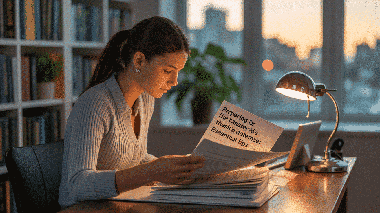 Preparing for the Master’s Thesis Defense: Essential Tips