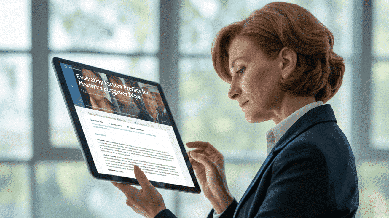 Evaluating Faculty Profiles for Master’s Programs in Turkiye