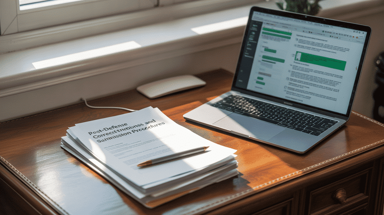 Post-Defense Corrections and Submission Procedures