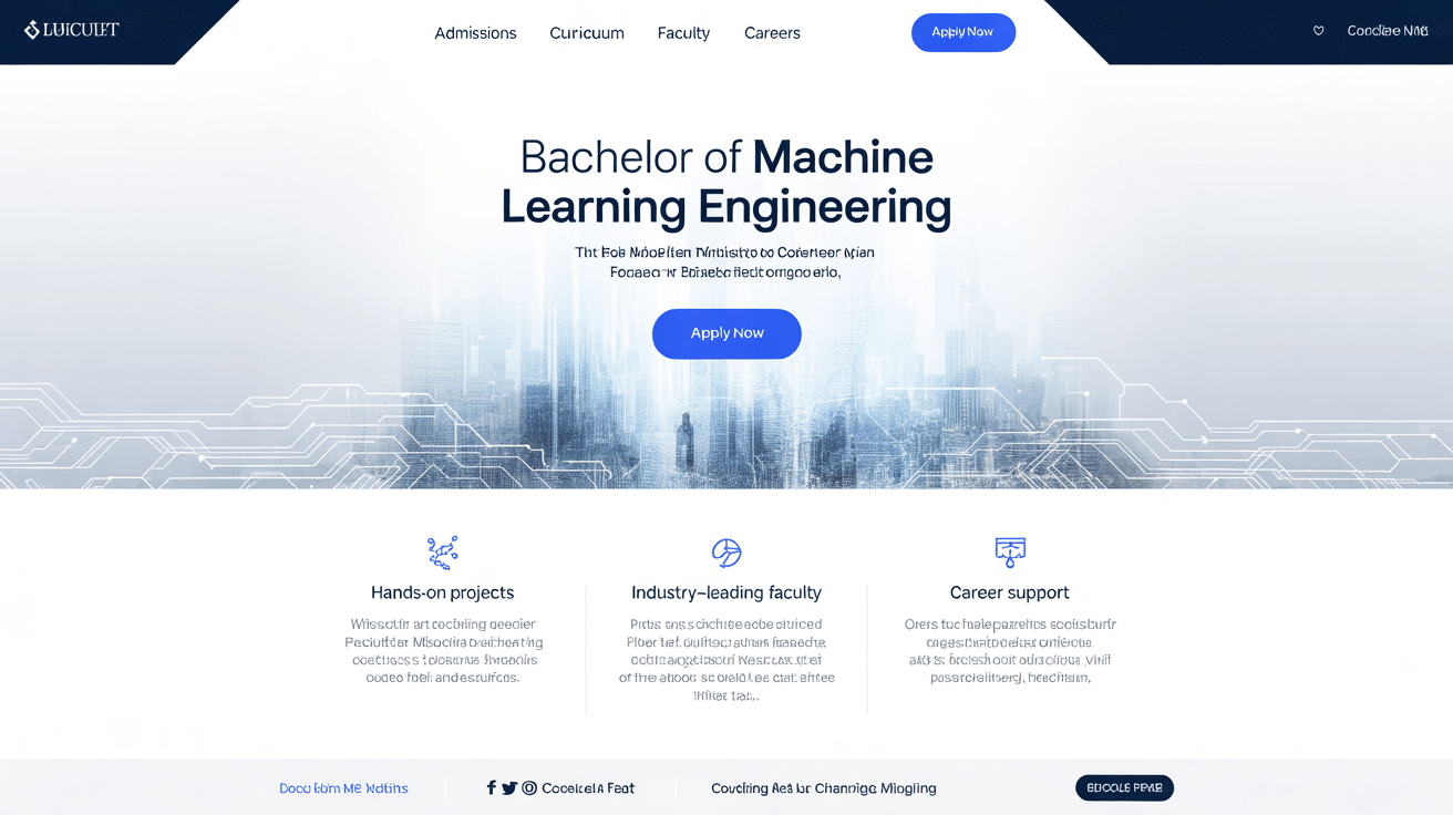 Bachelor of Machine Learning Engineering Overview