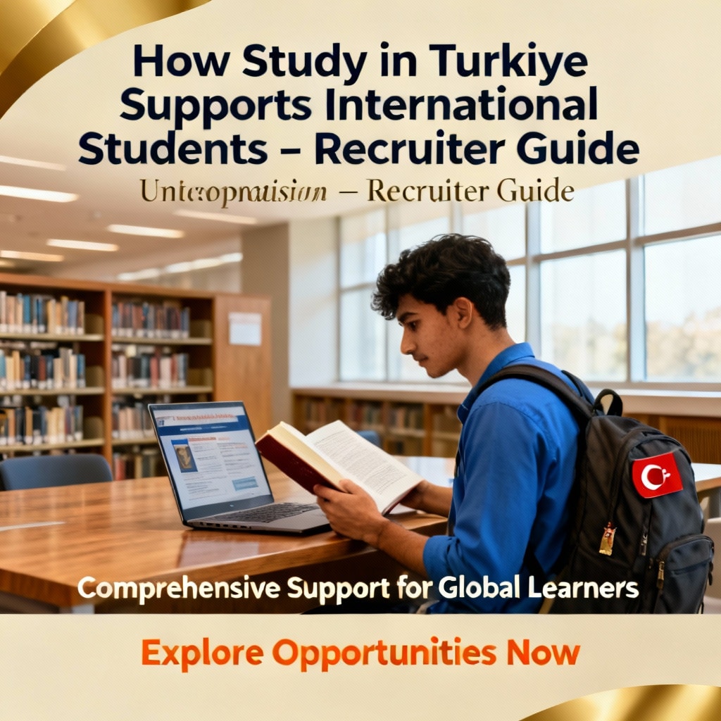 How Study in Turkiye Supports International Students – Recruiter Guide
