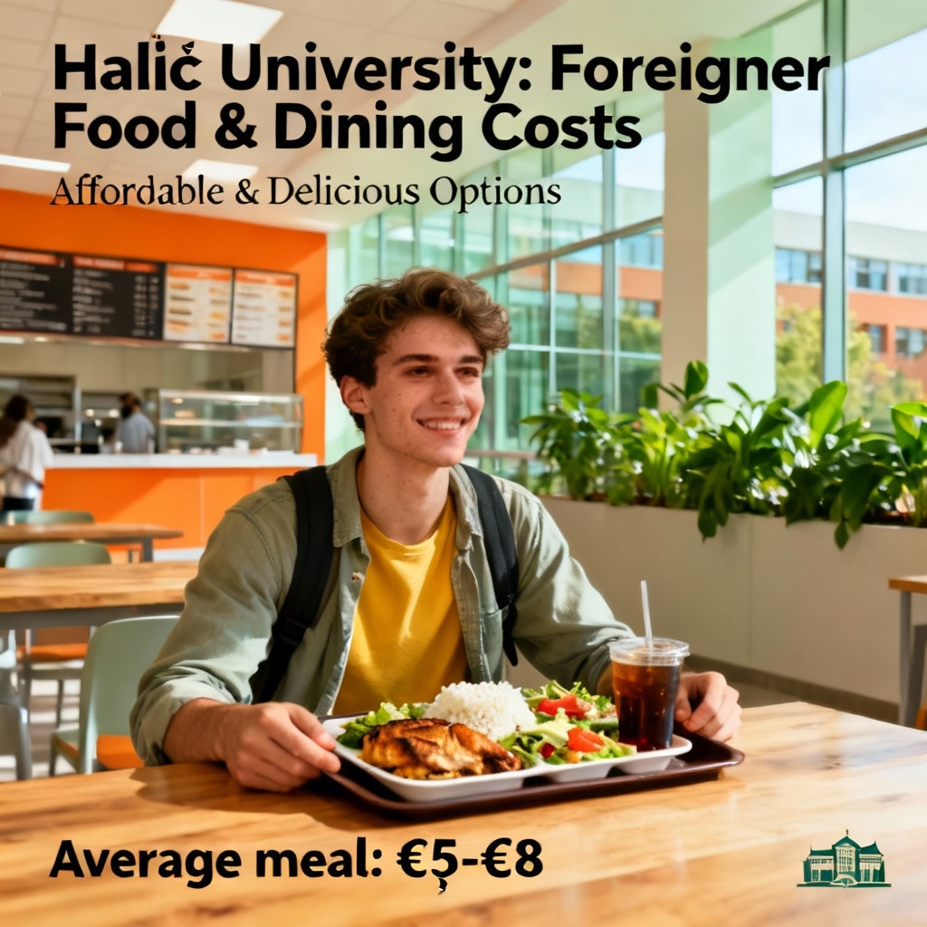 Haliç University food and dining costs for foreigners