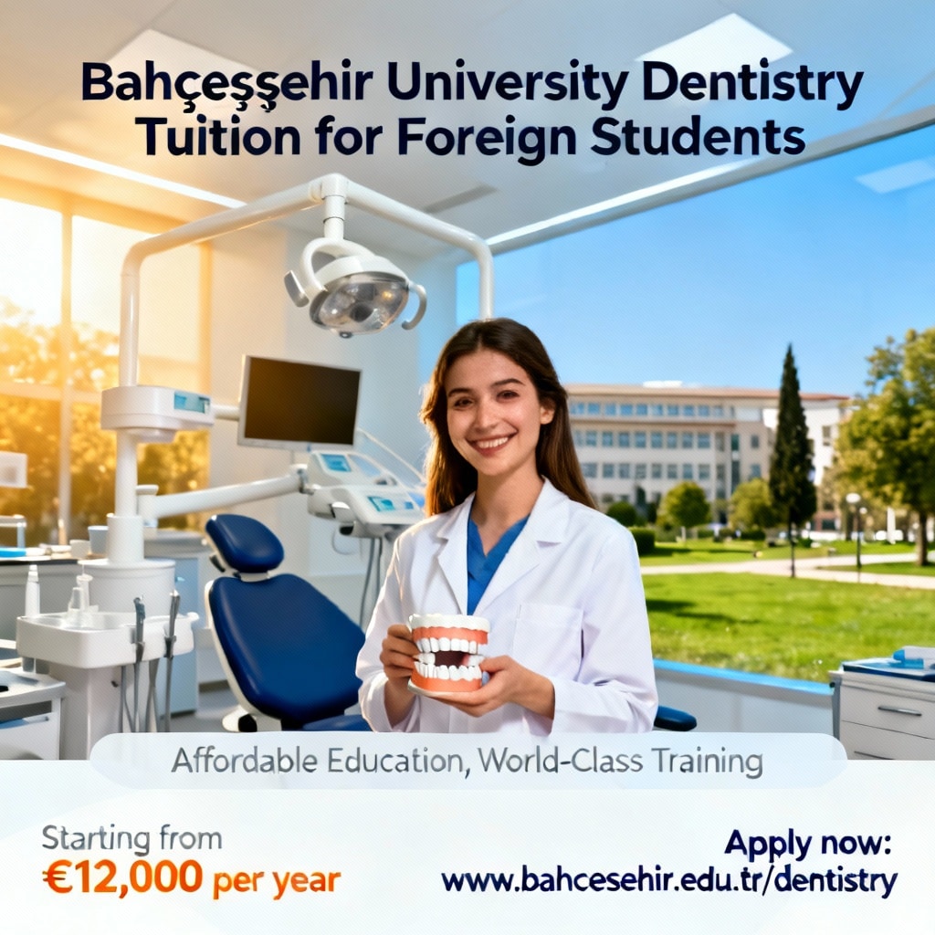 Bahçeşehir Üniversitesi Diş Hekimliği Yıllık Ücreti Yabancı Öğrenciler için