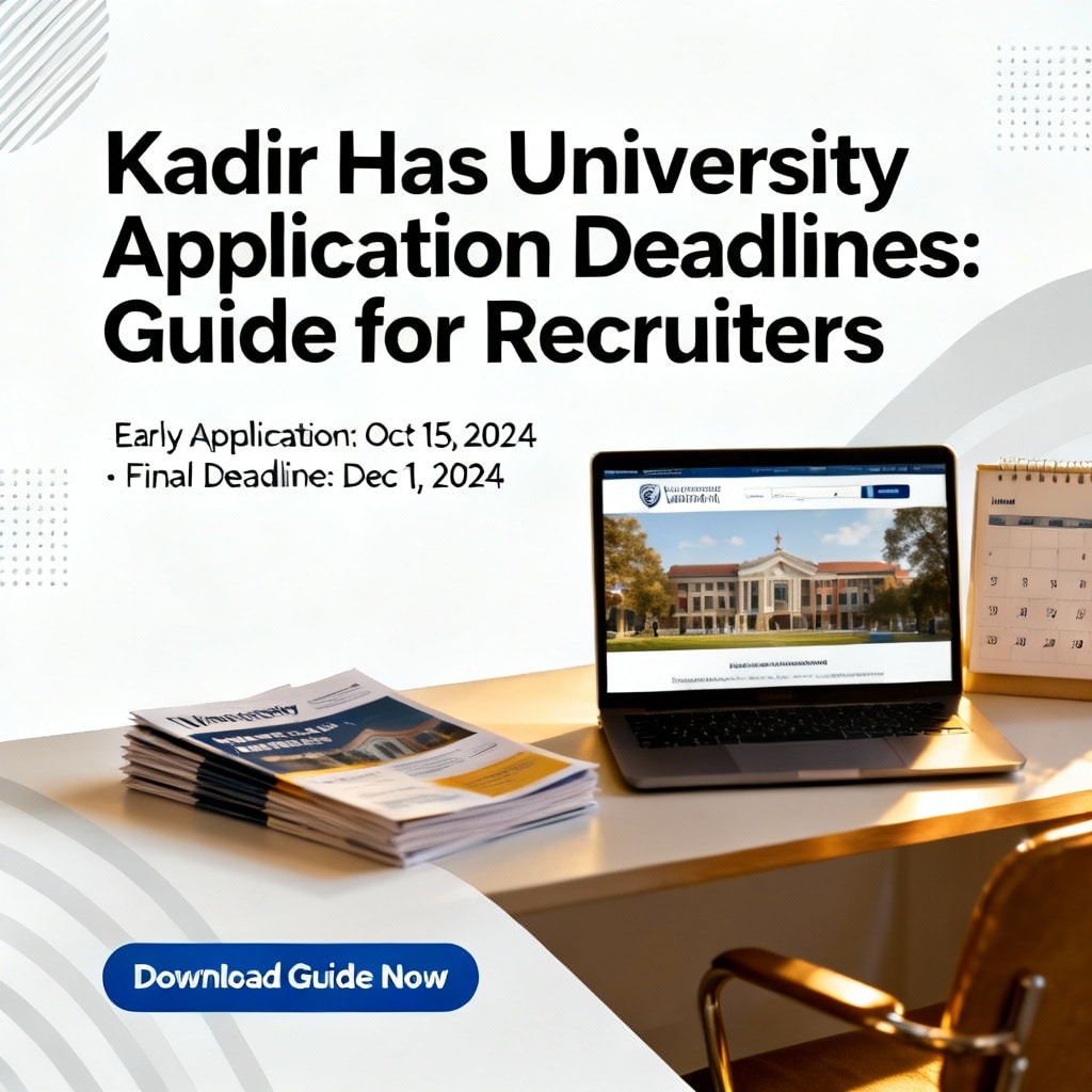 Kadir Has University Application Deadlines: Guide for Recruiters