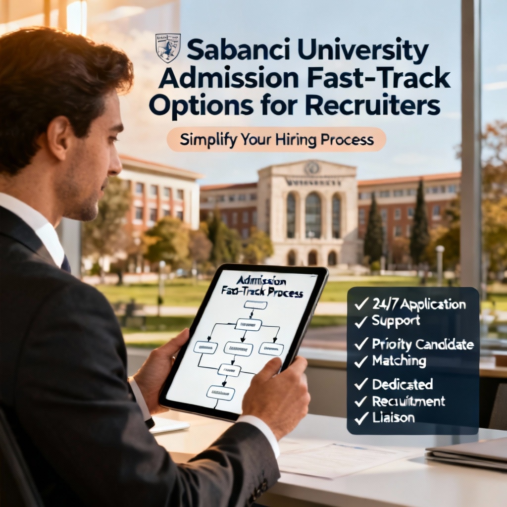 Sabanci University Admission Fast-Track Options for Recruiters