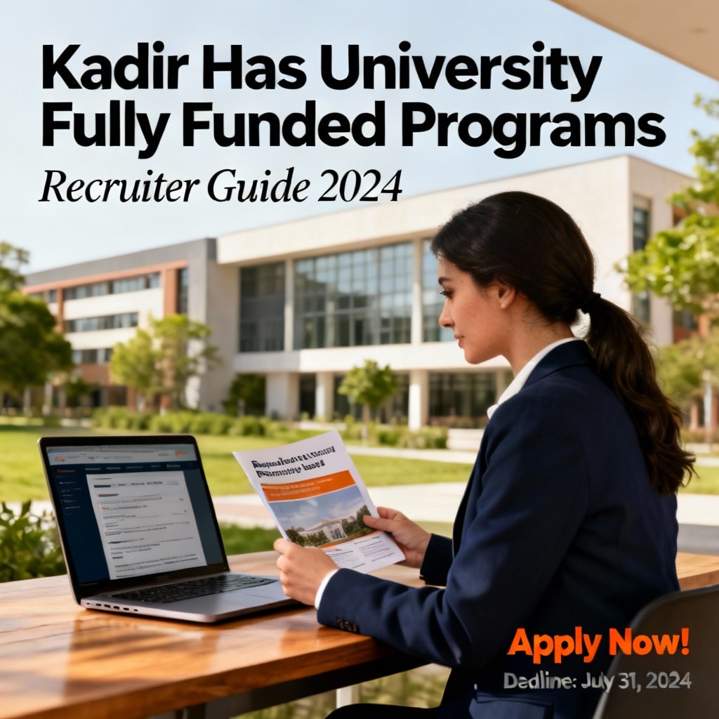 Kadir Has University Fully Funded Programs: Recruiter Guide