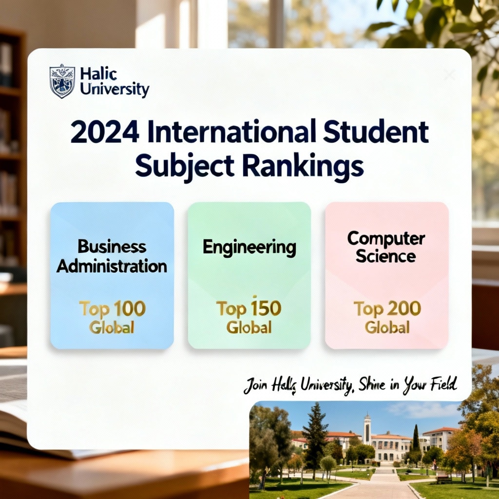 Haliç University Subject Rankings for International Students