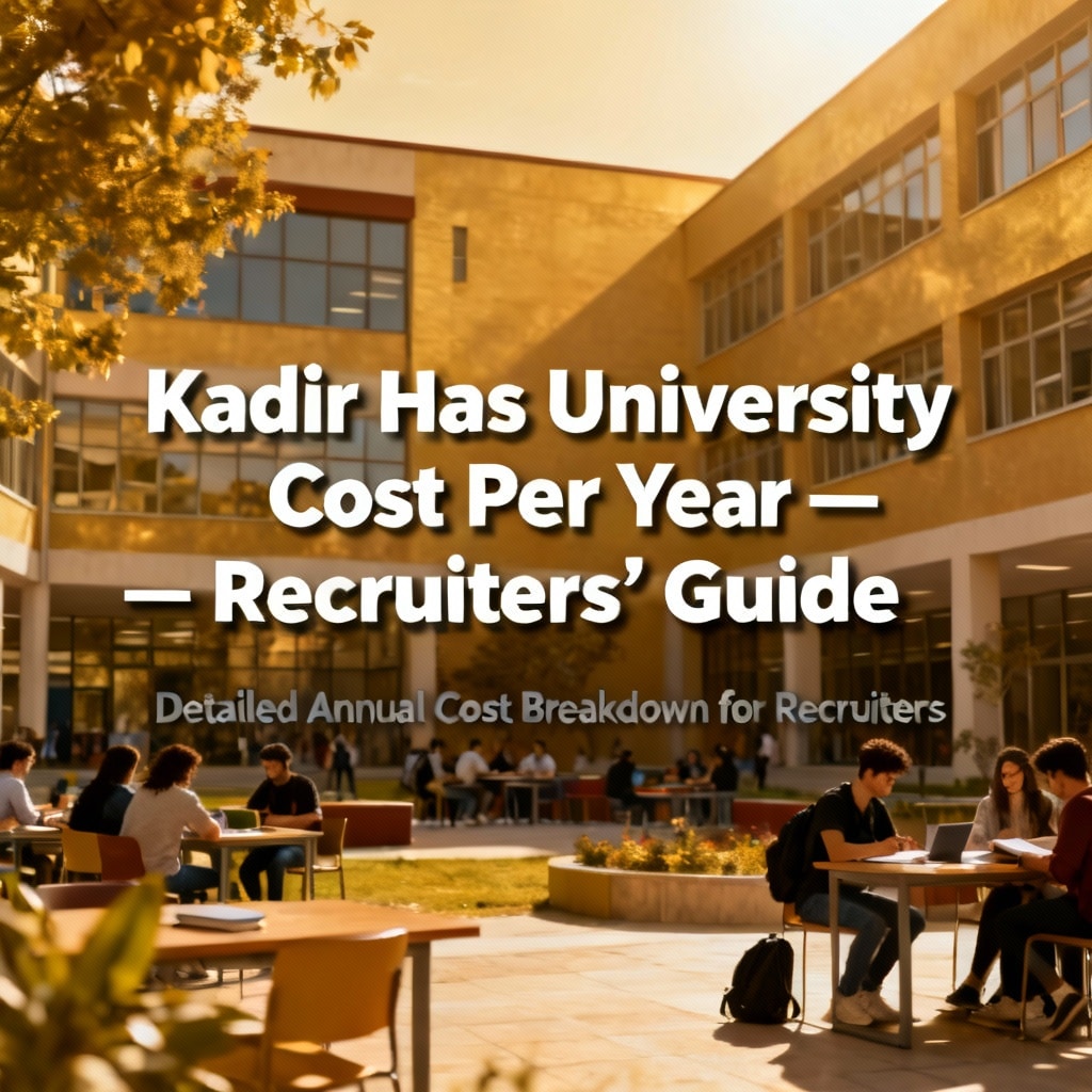 Kadir Has University Cost Per Year — Recruiters’ Guide