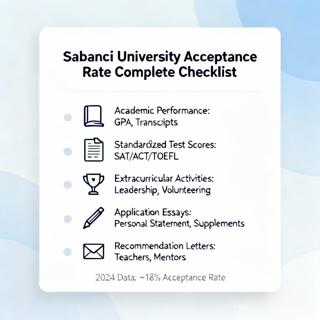 Sabancı University Acceptance Rate Complete Checklist