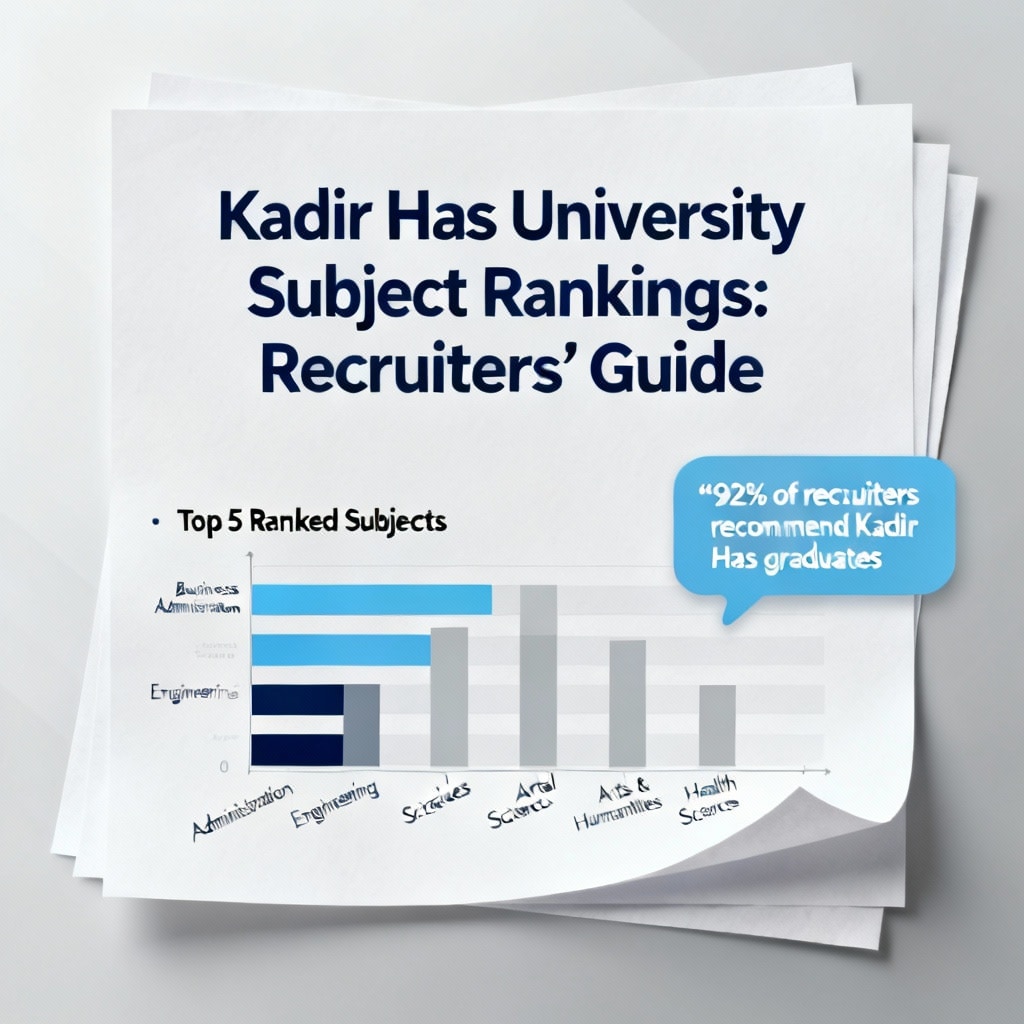 Kadir Has University Subject Rankings: Recruiters’ Guide
