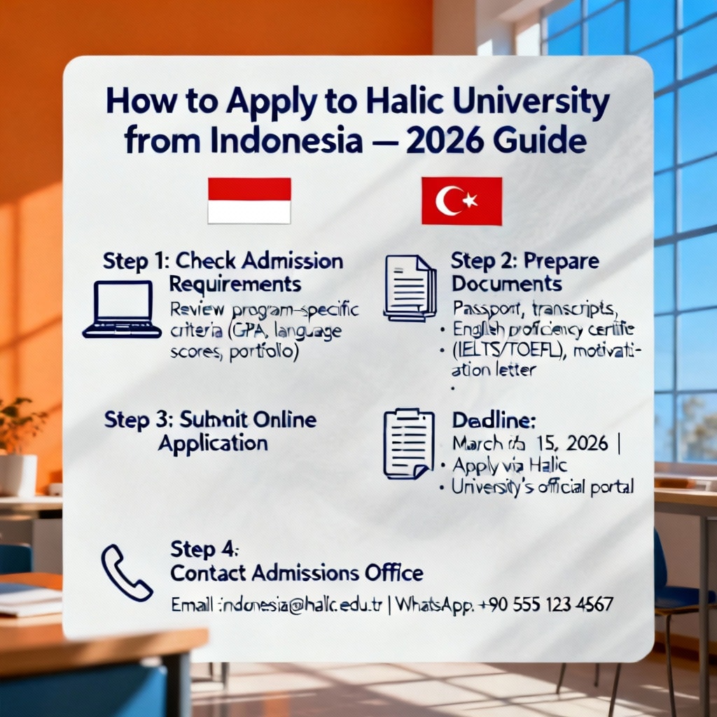 How to Apply to Halic University from Indonesia — 2026 Guide