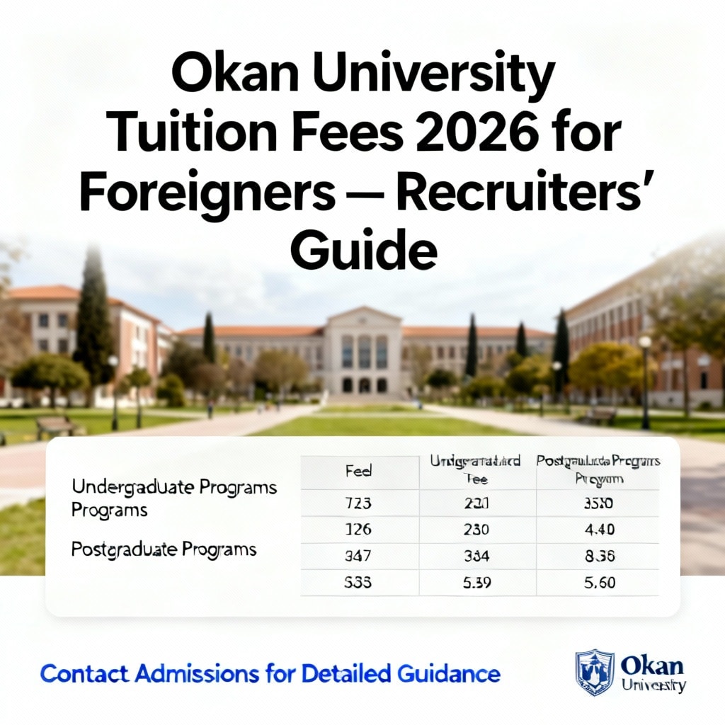 Okan University Tuition Fees 2026 for Foreigners — Recruiters’ Guide