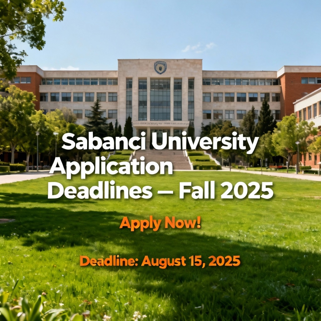 Sabancı University Application Deadlines — Fall 2025 (English)