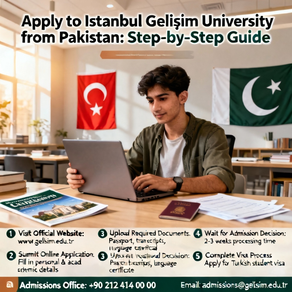 Pakistan'dan İstanbul Gelişim Üniversitesi'ne Nasıl Başvurulur