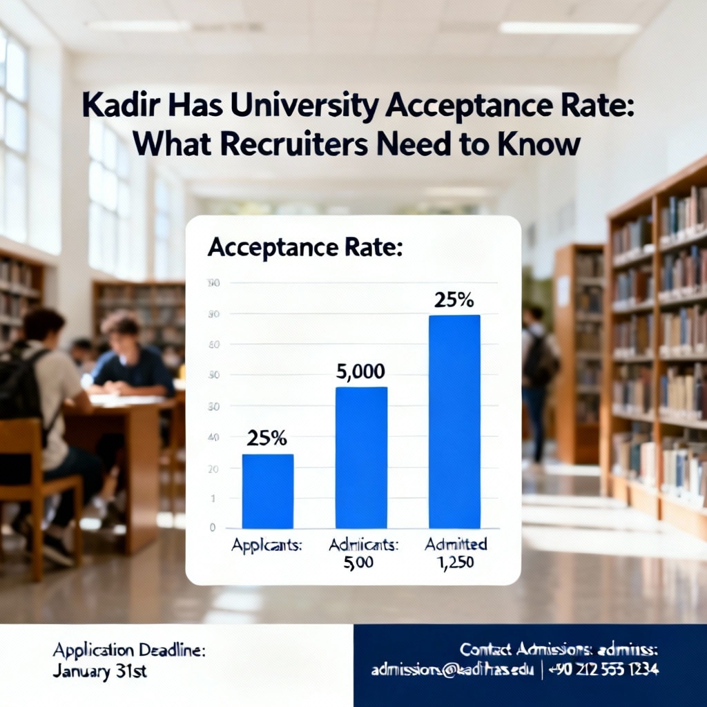 Kadir Has University Acceptance Rate: What Recruiters Need to Know
