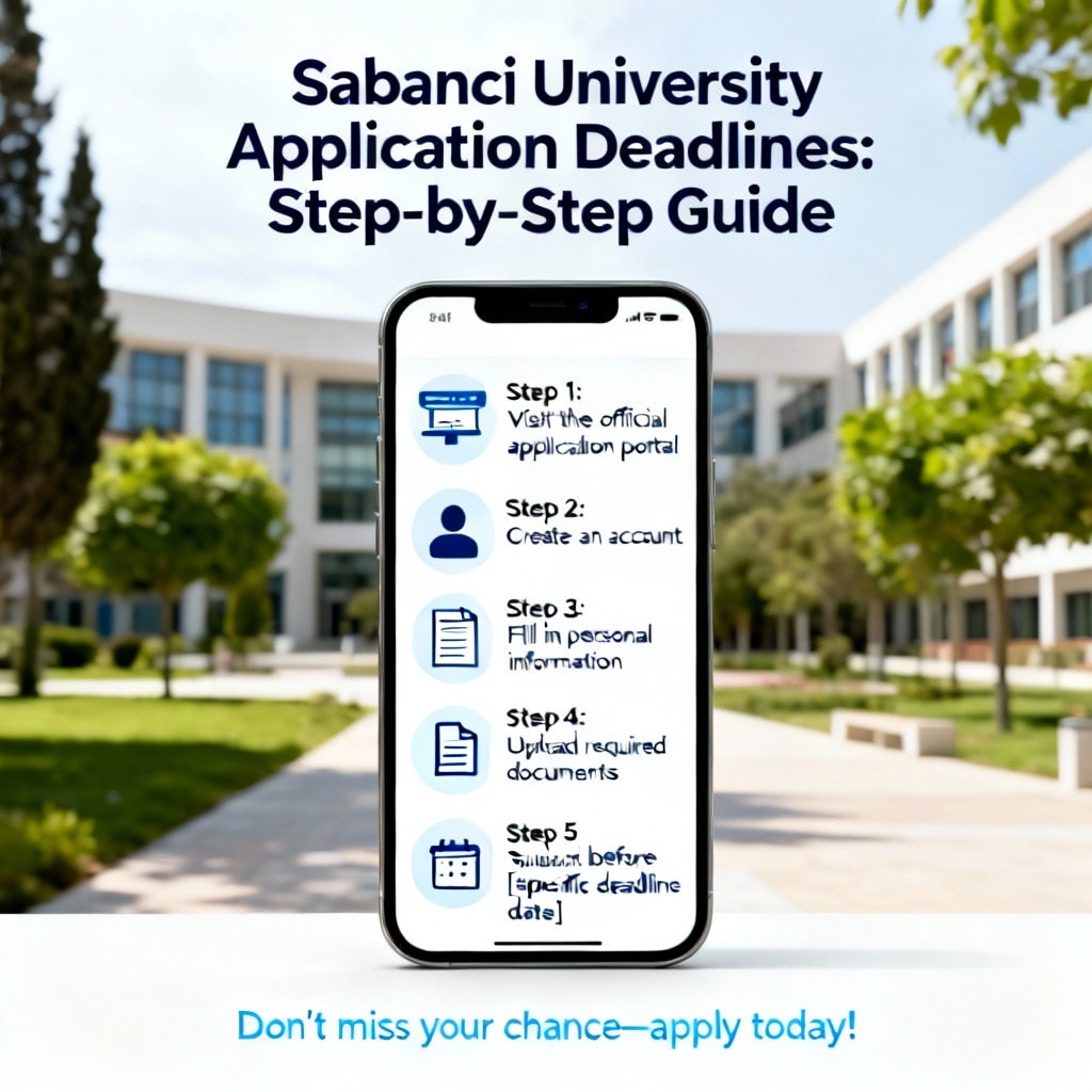 Sabancı Üniversitesi Başvuru Tarihleri: Adım Adım Rehber