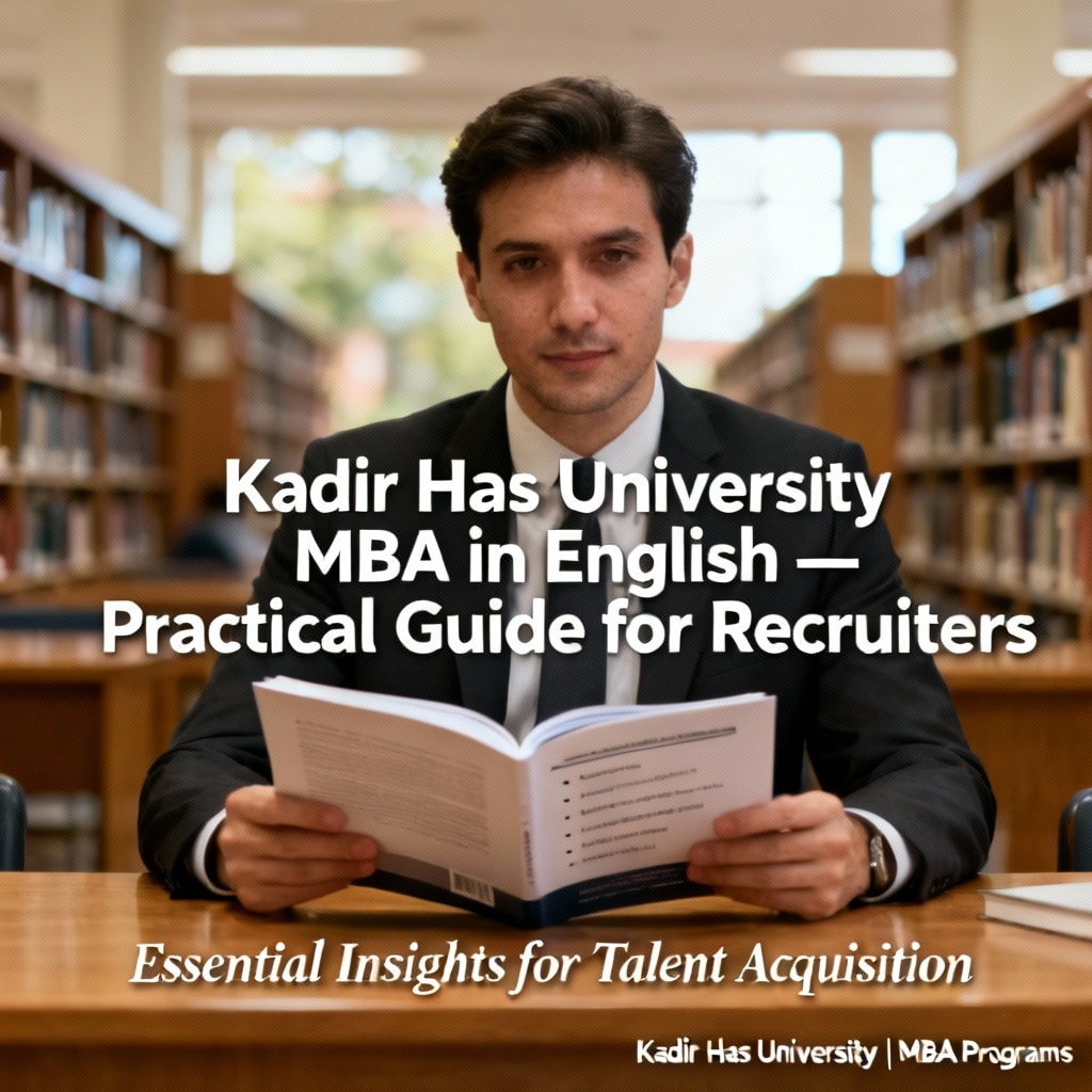 Kadir Has University MBA in English — Practical Guide for Recruiters
