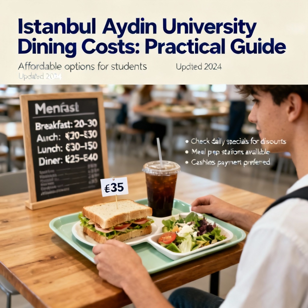İstanbul Aydın Üniversitesi Yemek Maliyetleri — Pratik Rehber
