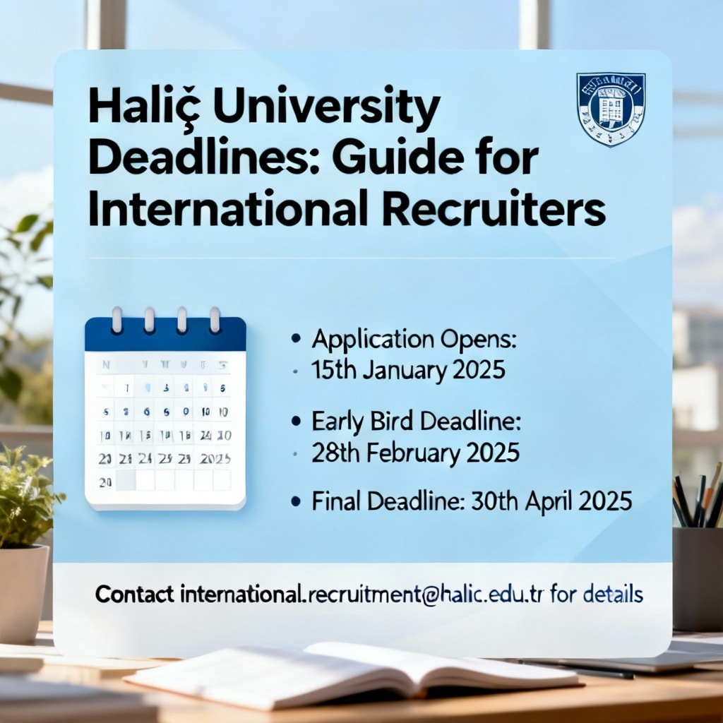 Haliç University Deadlines: Guide for International Recruiters