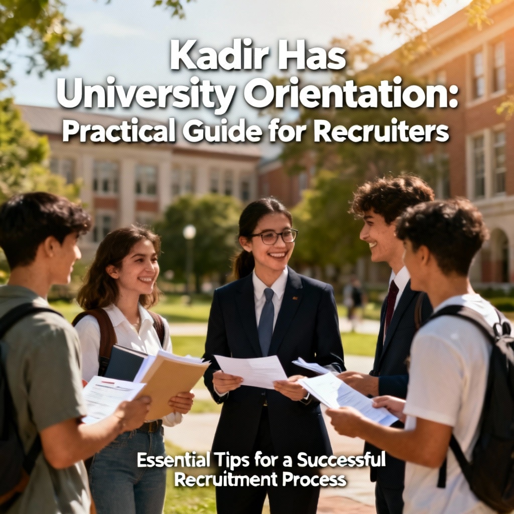 Kadir Has University Orientation: Practical Guide for Recruiters