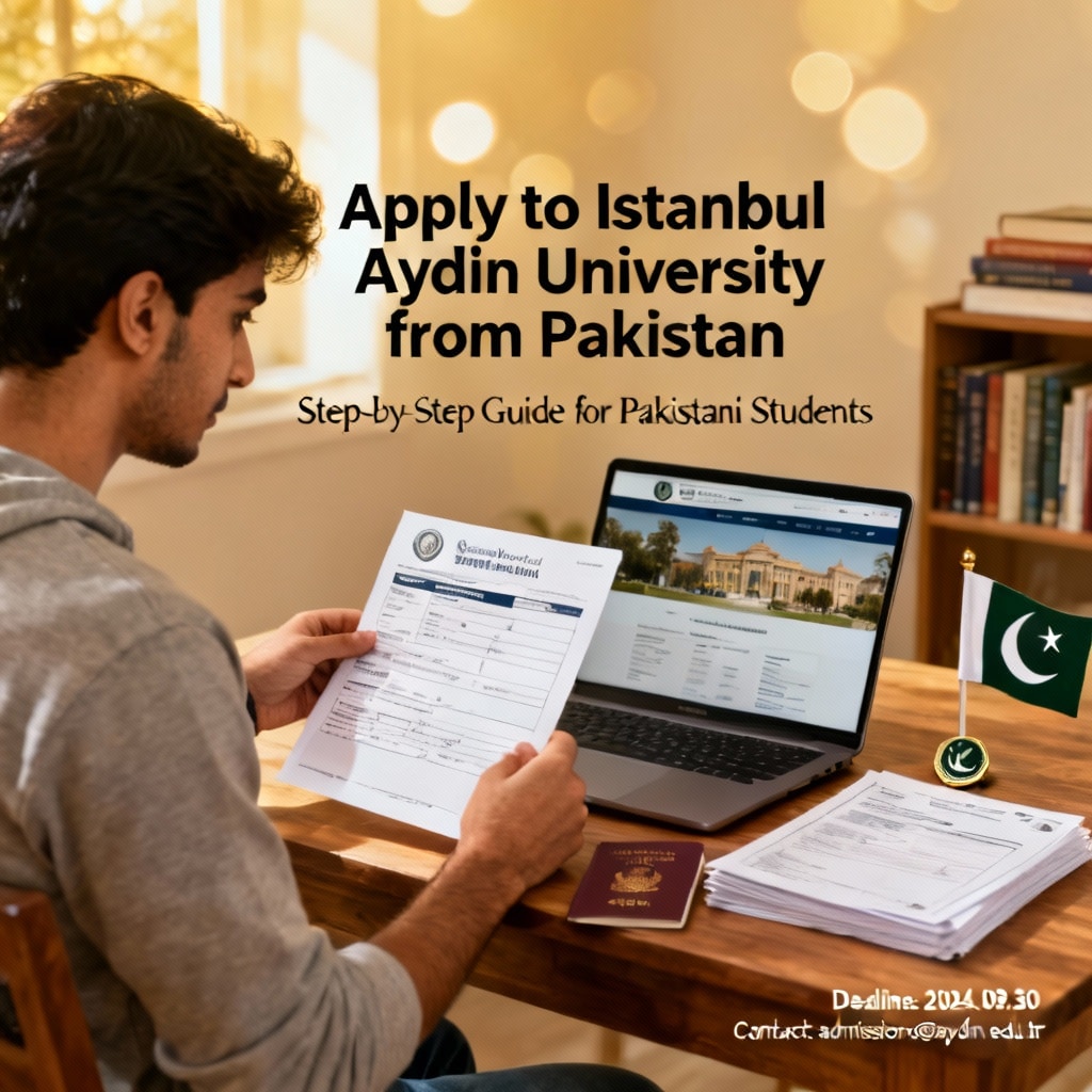 Pakistan'dan İstanbul Aydın Üniversitesi'ne Nasıl Başvurulur