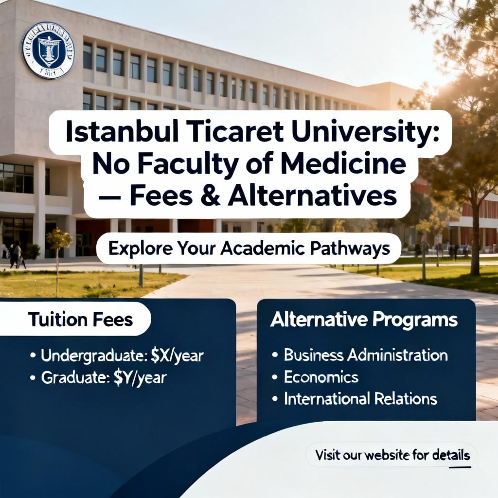 Istanbul Ticaret University: No Faculty of Medicine — Fees & Alternatives