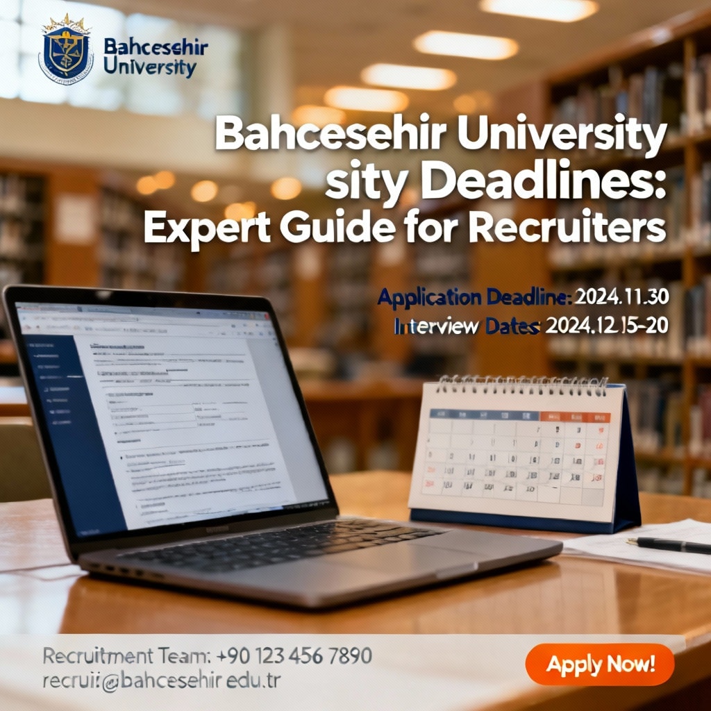 Bahcesehir University Deadlines: Expert Guide for Recruiters