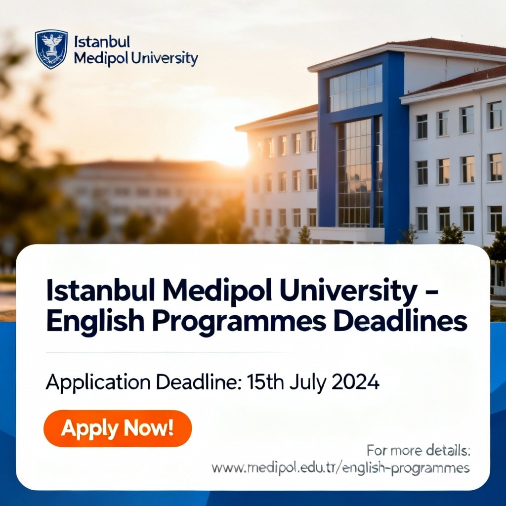 İstanbul Medipol University: Deadlines for English Programmes
