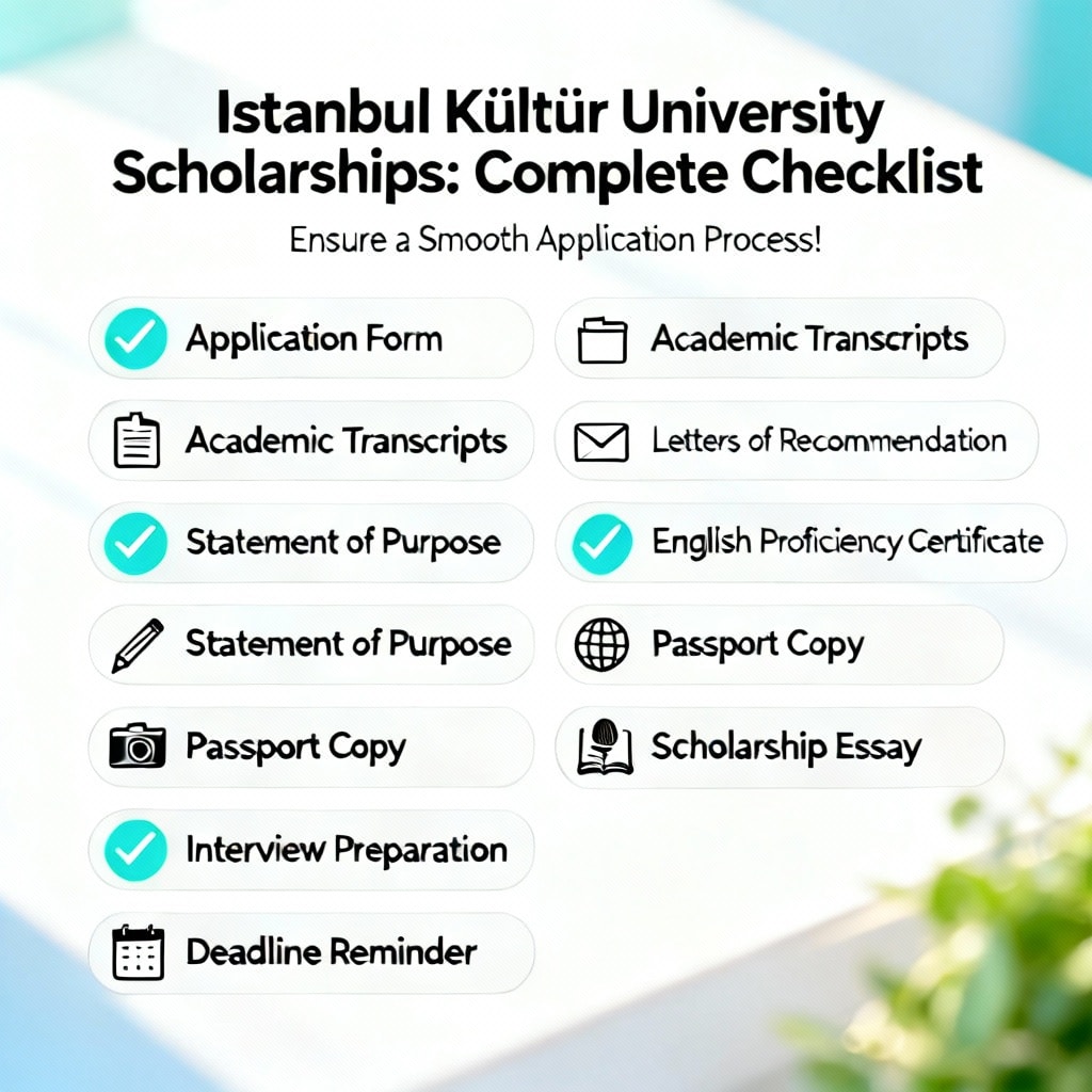 Istanbul Kültür University Scholarships: Complete Checklist