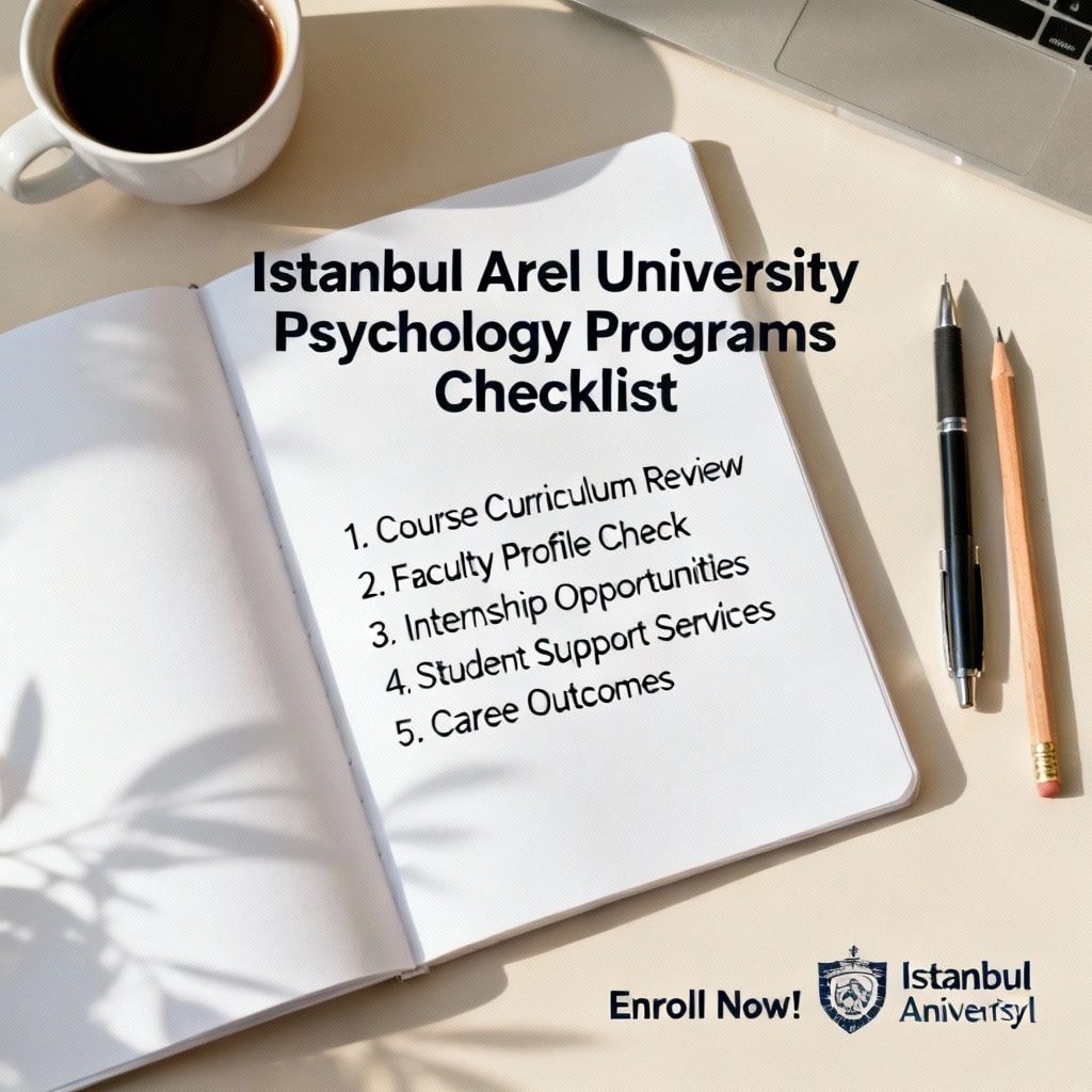 Istanbul Arel University Psychology Programs Checklist