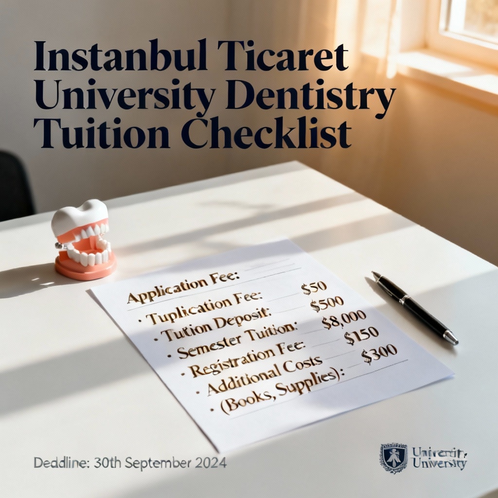 Istanbul Ticaret University: Dentistry Tuition Checklist