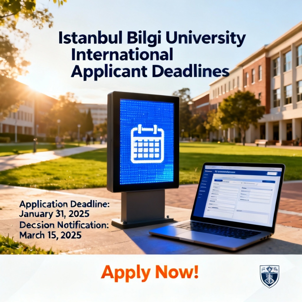 Istanbul Bilgi University Deadlines for International Applicants