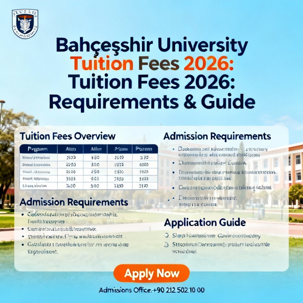 Bahçeşehir Üniversitesi 2026 Öğrenim Ücretleri: Gereksinimler & Rehber