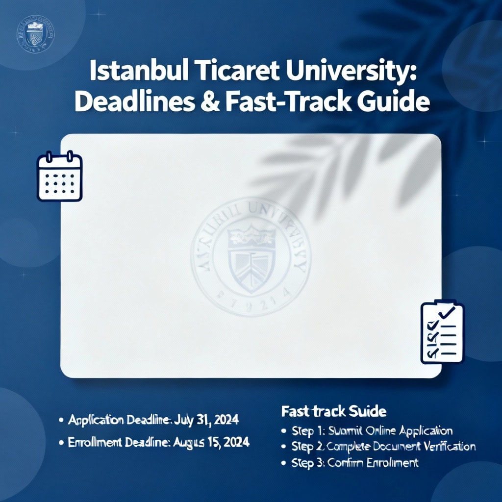 Istanbul Ticaret University: Deadlines & Fast-Track Guide