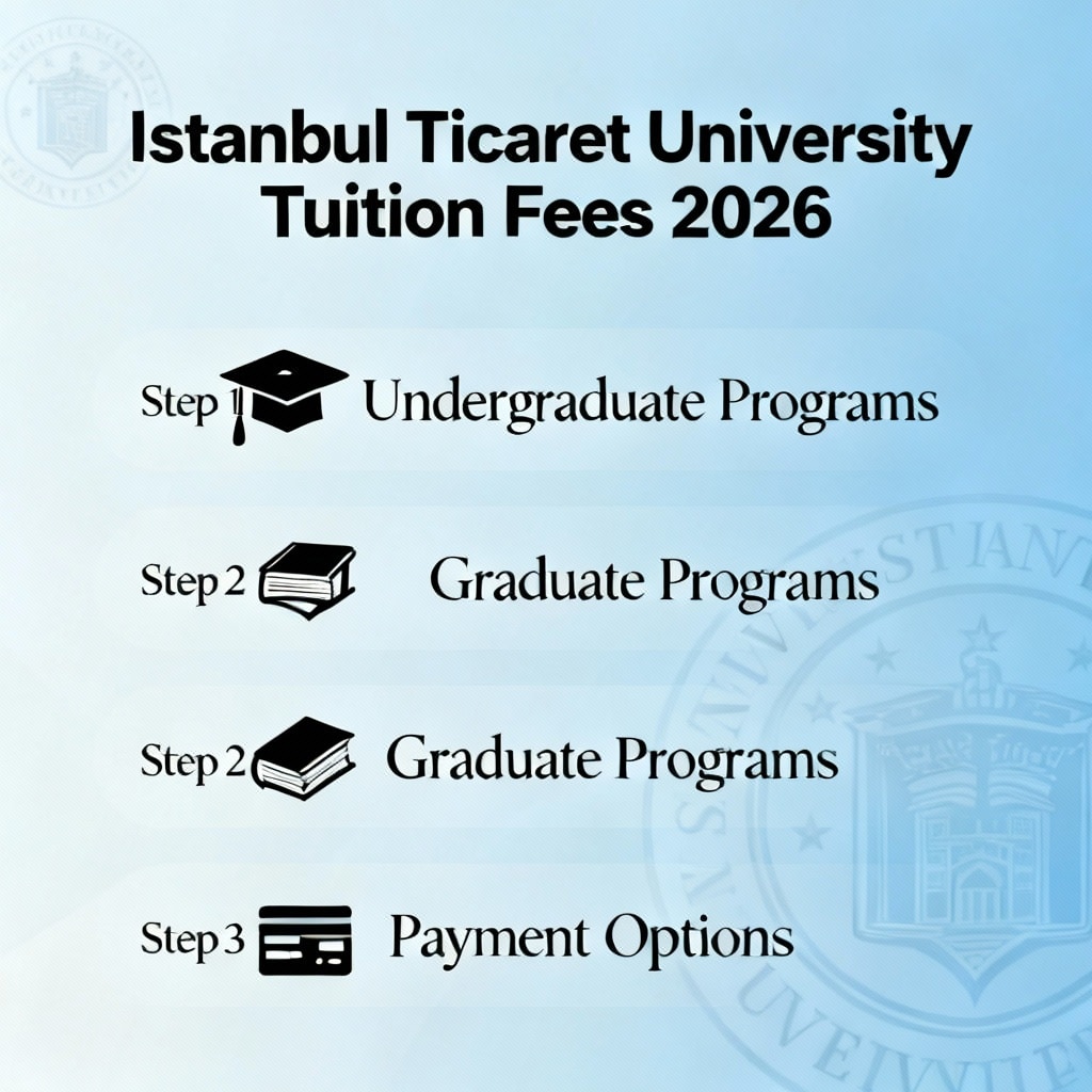 Istanbul Ticaret University Tuition Fees 2026 – Step by Step