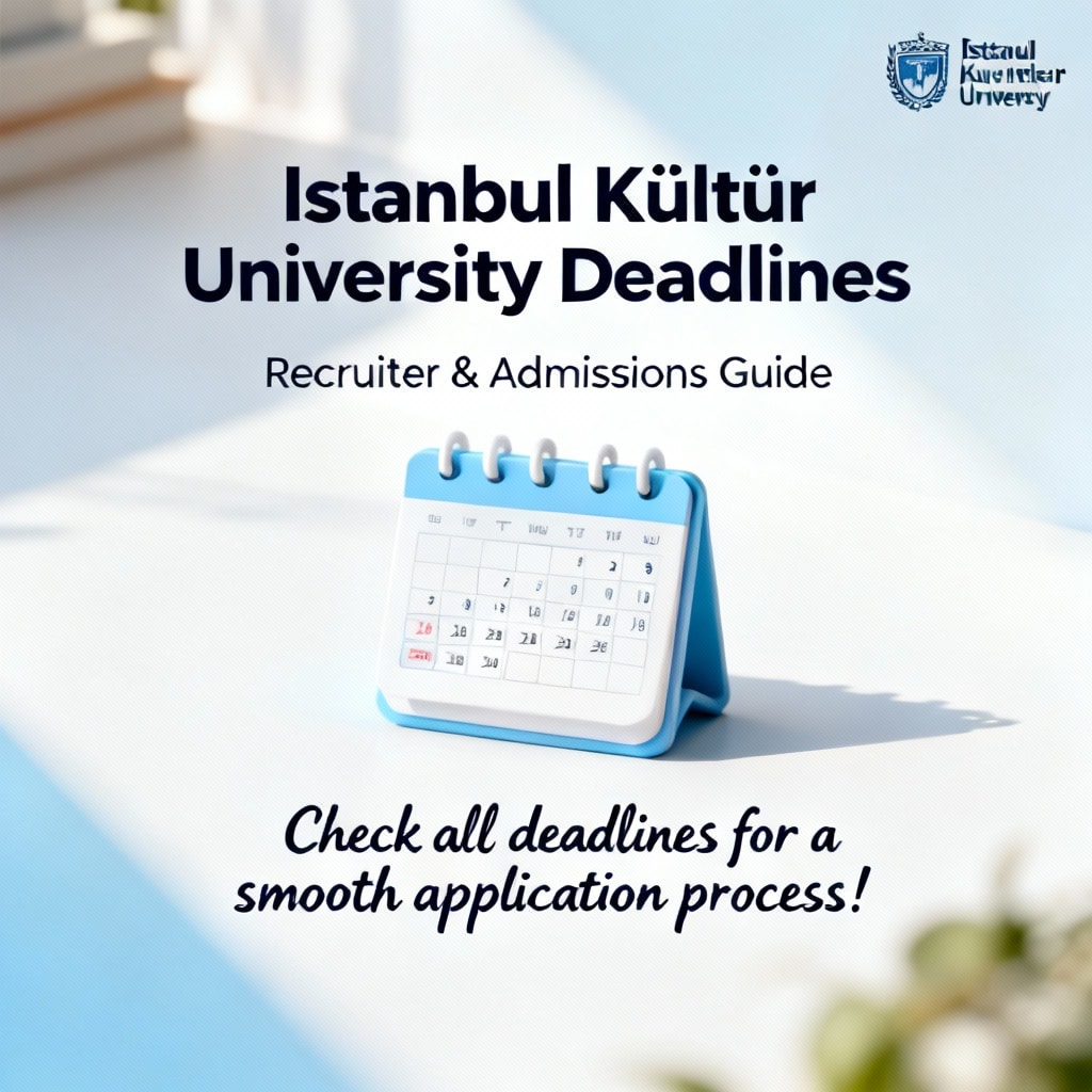 Istanbul Kültür University Deadlines: Recruiter & Admissions Guide