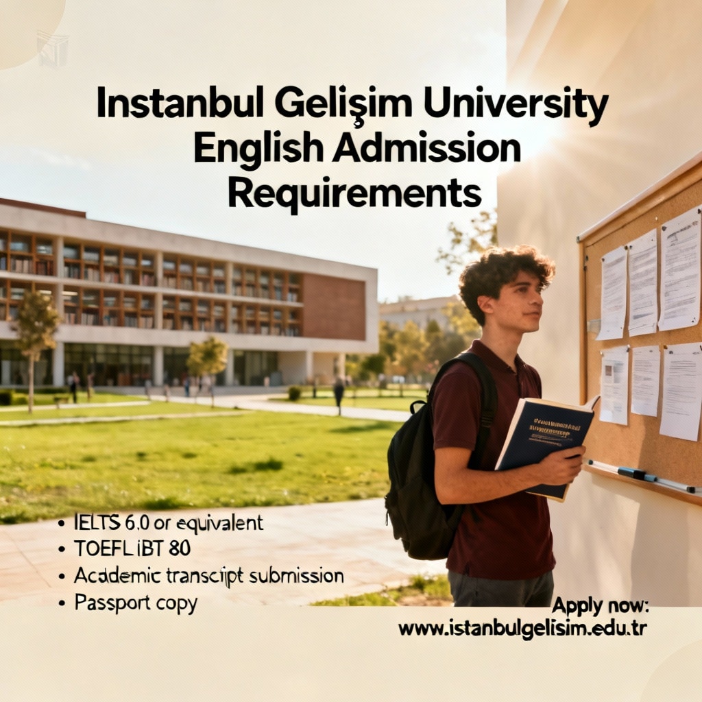 İstanbul Gelişim Üniversitesi: İngilizce Kabul Şartları