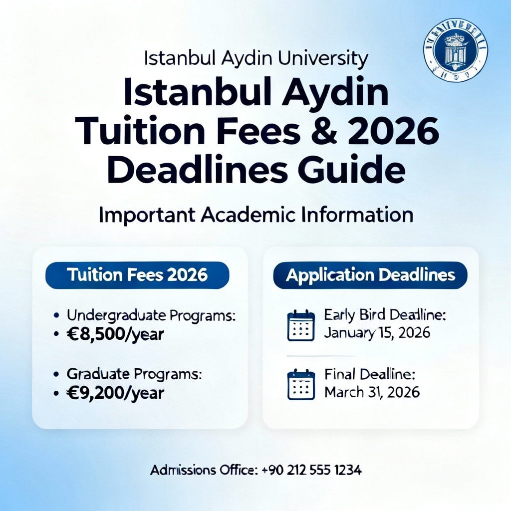 İstanbul Aydın Üniversitesi Harç Ücretleri & 2026 Son Tarihleri Rehberi