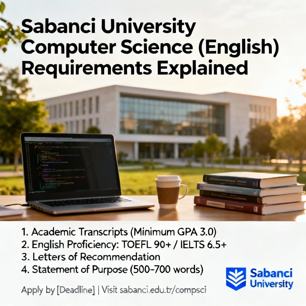 Sabancı Üniversitesi Bilgisayar Bilimleri (İngilizce) Gereksinimleri Açıklandı