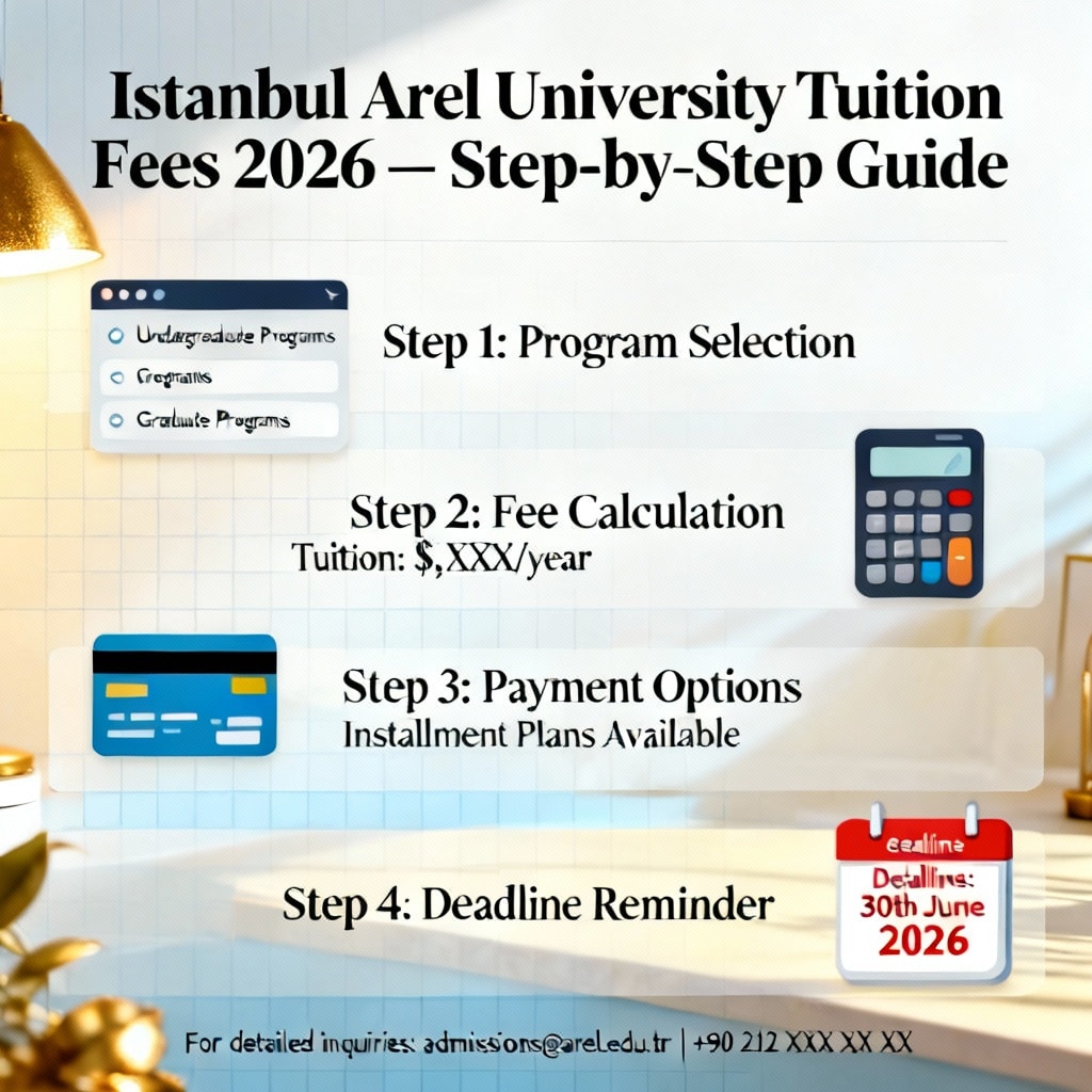 Istanbul Arel University Tuition Fees 2026 — Step-by-Step Guide