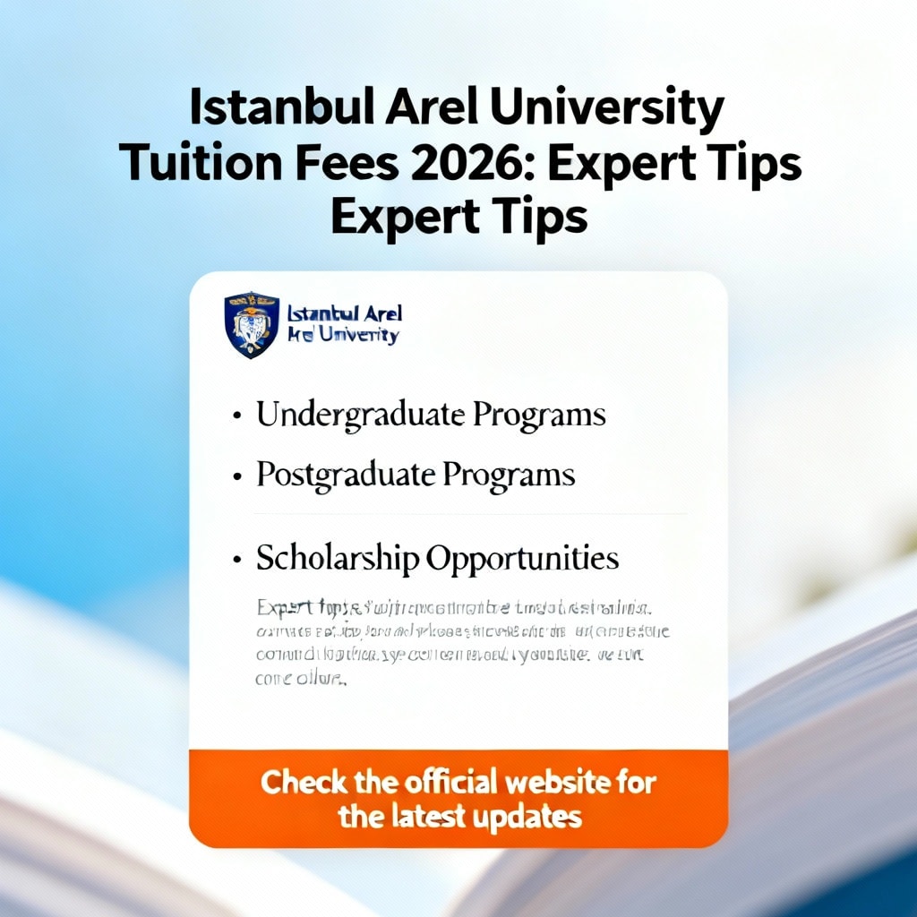 Istanbul Arel University Tuition Fees 2026: Expert Tips