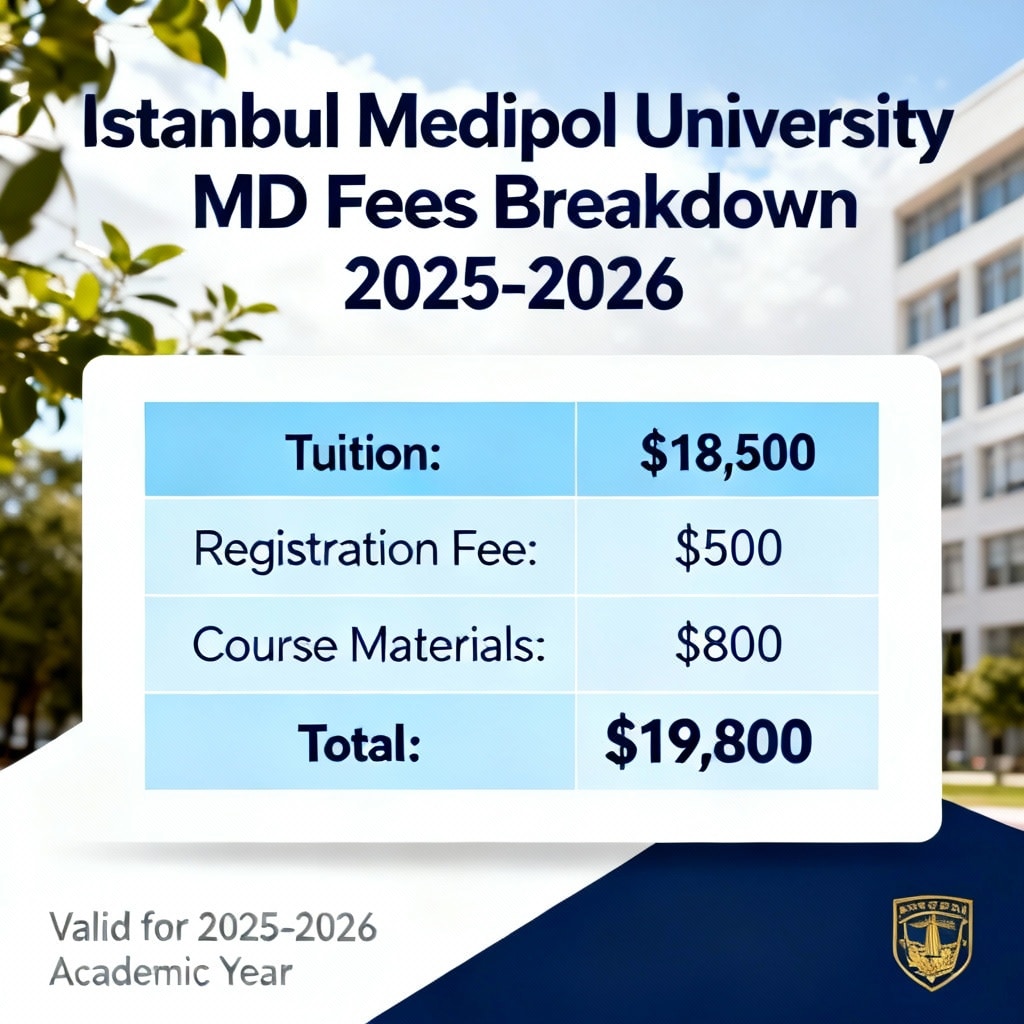 Istanbul Medipol University MD Fees Breakdown 2025-2026