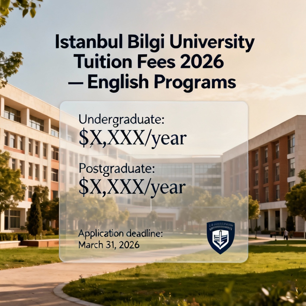 Istanbul Bilgi University Tuition Fees 2026 — English Programs