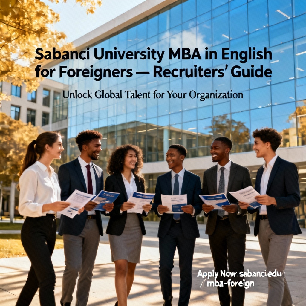 Sabancı Üniversitesi Yabancılar için İngilizce MBA — İşverenler Rehberi
