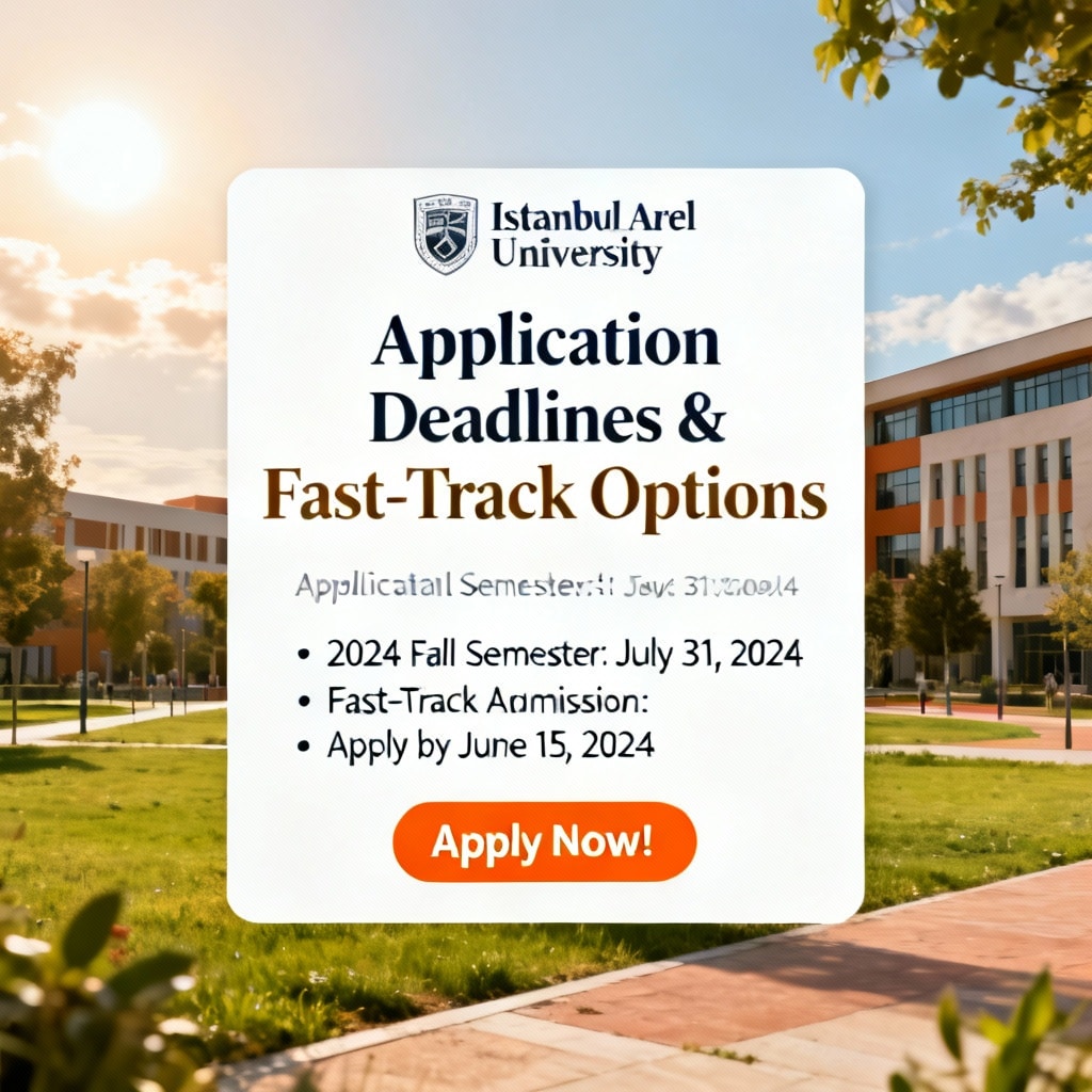 Istanbul Arel University: Application Deadlines & Fast-Track Options