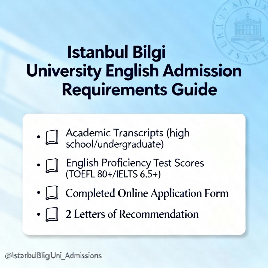 Istanbul Bilgi University — English Admission Requirements Guide