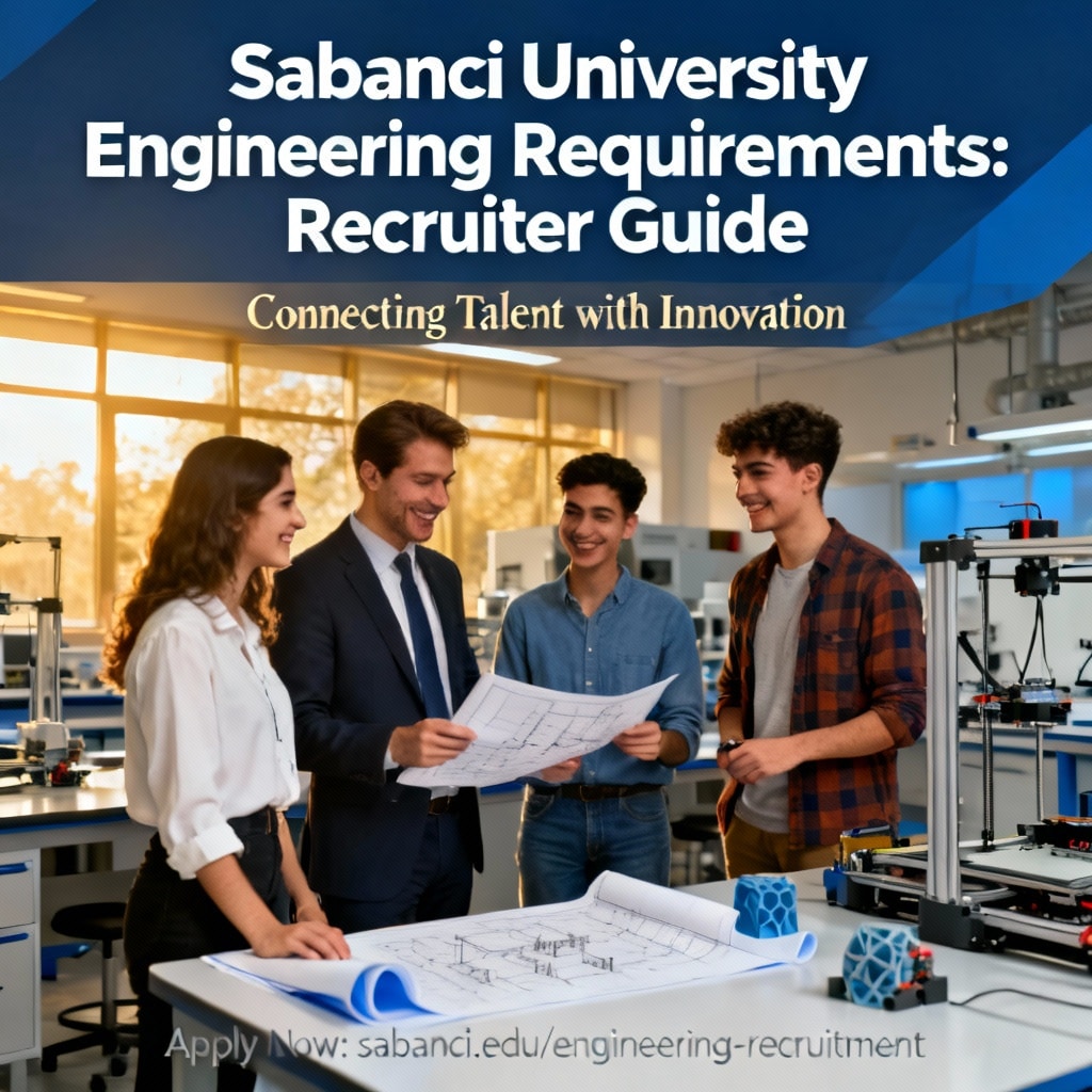 Sabanci University Engineering Requirements: Recruiter Guide