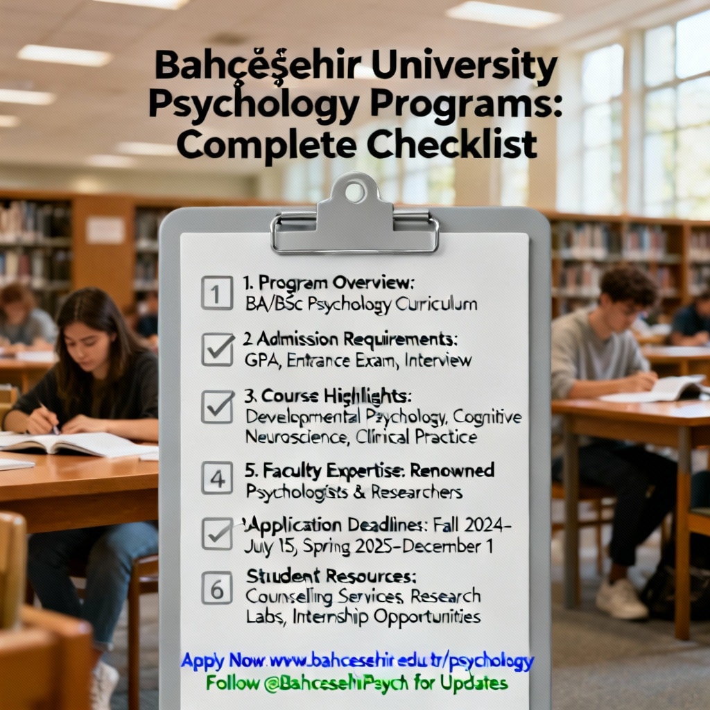 Bahçeşehir Üniversitesi Psikoloji Programları: Tam Kontrol Listesi