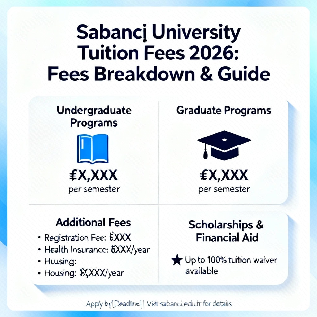 Sabancı University Tuition Fees 2026: Fees Breakdown & Guide