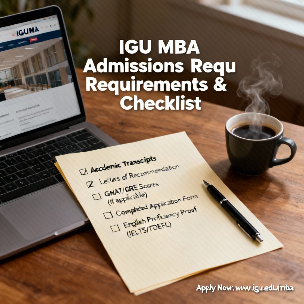 IGU MBA in English: Admissions Requirements & Checklist